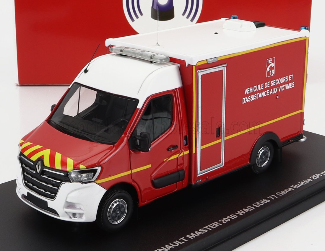 Modèle réduit Renault Master Van Was Sdis 77 Vehicule De Secours Et