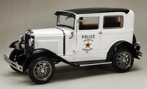 Ford Model A Tudor, wit, West Virginia Police, 193