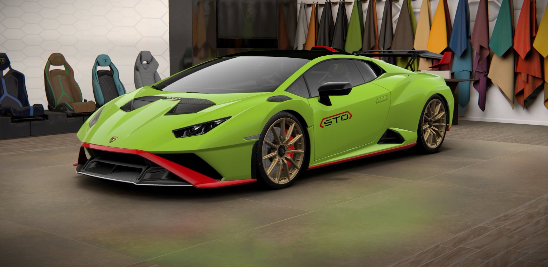 LAMBORGHINI HURACAN STO - GROEN ARIES