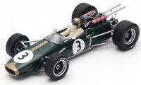 F1 BRABHAM BT24 Nr3 WINNAAR FRANCE GP 1967 J.BRABHAM