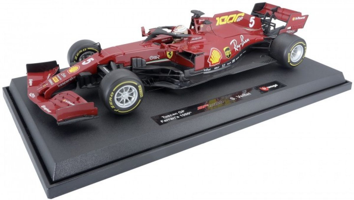 Opa Presentator Hoopvol Schaalmodel F1 Ferrari Scuderia Sf1000 Nr5 Vettel 2020 1000 Race Monza Met  ...