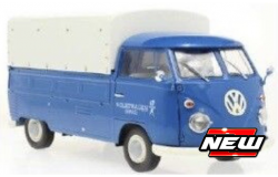 VW T1 PICK UP 1950 SERVICE , blauw , wit