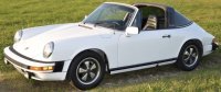 Porsche 911 TARGA CABRIOLET ,blanc