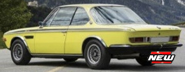 BMW 3.0 CSL 1971 geel