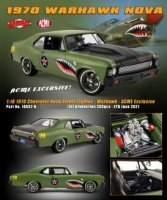 Chevrolet *Warhawk* Nova Street Fighter 1970 , vert  ,gris