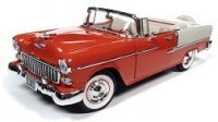 Chevy Bel Air Convertible,1955 , rood  ,wit