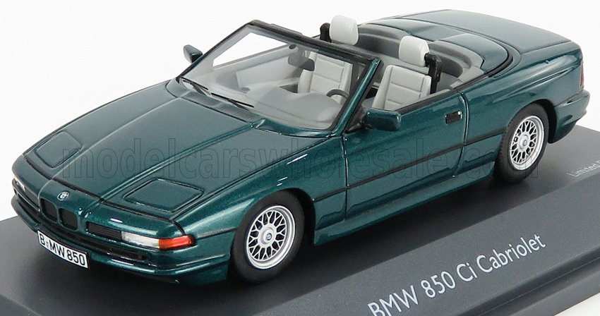 BMW 850i CABRIOLET OPEN 1990 - groen