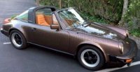 Porsche 911 Turbo Targa 1987 - Bruin metallic