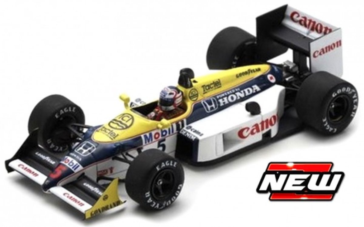 Schaalmodel Williams F1 Fw11b 5 Nigel Mansell Winner French Gp 1987 1 43