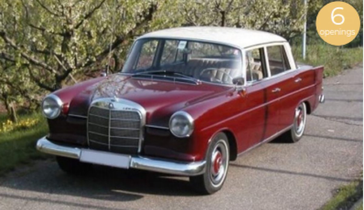 Mercedes-Benz 200 1966 Red 1:18