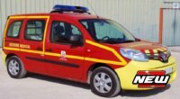 Renault Kangoo 2013 , "Brandweer-Ambulance"  , Rood / Geel