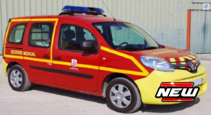 Renault Kangoo 2013 , "Brandweer-Ambulance"  , Roo