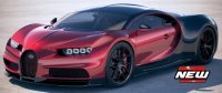 Bugatti CHIRON SPORT 2019 ,  rouge , carbon