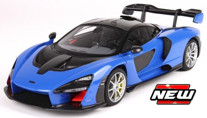 Mclaren SENNA (Trophy Kyanos) 2018 , blauw , zwart