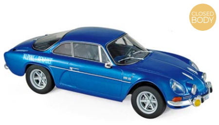 Alpine A110 1600S 1972 - Blauw met  side logo , 0 