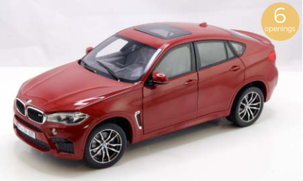 BMW X6 M 2015 - Red metallic , 6 openingen