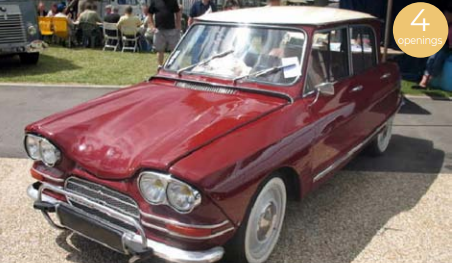 Citroën Ami 6 Club 1968 - Corsaire Rood  , 4 open