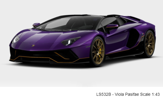 LAMBORGHINI ULTIMAE ROADSTER VIOLA PASIFAE , Paars