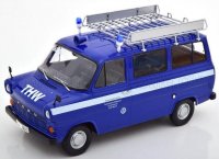 FORD TRANSIT MINIBUS THW KEULEN met dak rek 1965 - BLAUW