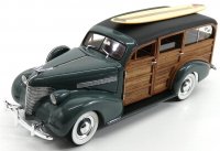 CHEVROLET - WOODY STATION WAGON SW WITH SURFBOARD 1939 - GRANVILLE GREY WOOD