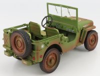 JEEP - WILLYS US ARMY OPEN MILITARY POLICE DIRTY VERSION 1944 - MILITARY GREEN MUD