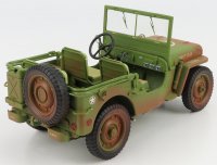 JEEP - WILLYS US ARMY OPEN MILITARY POLICE DIRTY VERSION 1944 - MILITARY GREEN MUD