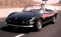 FIAT - DINO 2.4 SPIDER WITH ENZO FIGURE - MOVIE - UN SACCO BELLO 1980 - CARLO VERDONE - Zwart