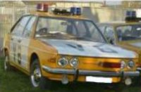 Tatra 613 Czechoslovakia Police,  1979  , orange/ blanc