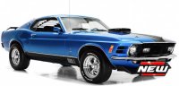 Ford MUSTANG MACH 1   1970 , NOIR / BLEU