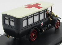 FIAT - 18BL AUTOBUS CROCE ROSSA ITALIANA C.R.I. + 2 FIGURES 1915 - LA GRANDE GUERRA