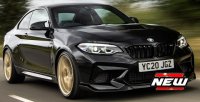 BMW M2 CS WITH GOLDEN WHEELS 2020, noir