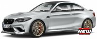 BMW M2 CS WITH GOLDEN WHEELS 2020, zilver zwart