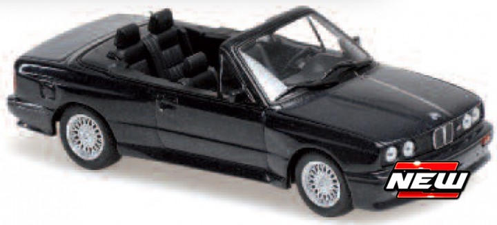 BMW M3 CABRIOLET (E30) 1988, zwart metalique