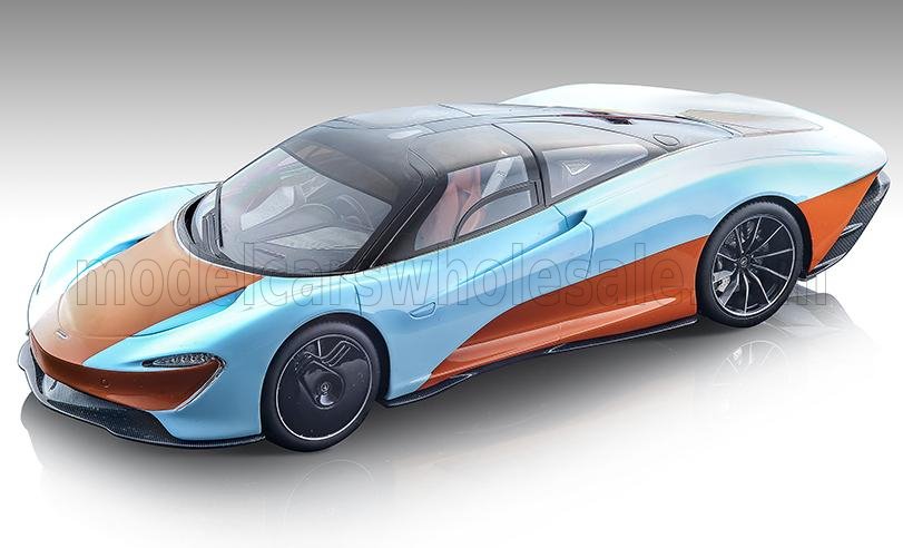 McLAREN - SPEEDTAIL 2020 - LIGHT BLUE ORANGE