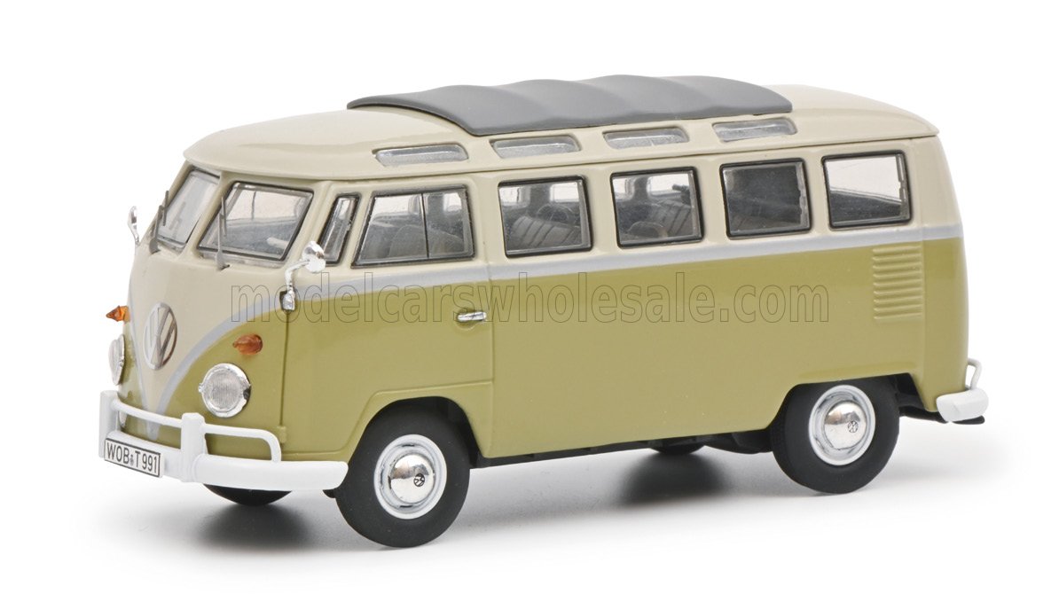 VOLKSWAGEN - T1b SAMBA MINIBUS 1962 - LIGHT GREEN 