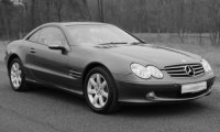 Mercedes SL 500 (R230), metallic-bleu