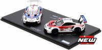 Porsche 911 RSR IMSA FAREWELL - 2 CAR SET, wit/rood/blauw Limited Edition 300 pcs