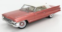 CADILLAC ELDORADO BIARRITZ CONVERTIBLE GESLOTEN 1962 - ROZE MET