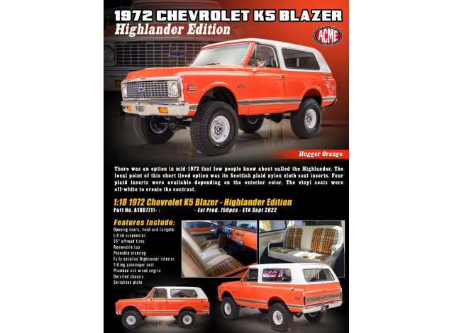 Chevrolet K5 Blazer *Highlander Edition*,  1972 , 