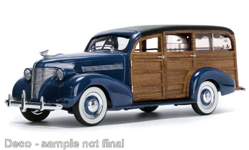 Chevrolet Woody Surf Wagon, donkerblauw / imitatie