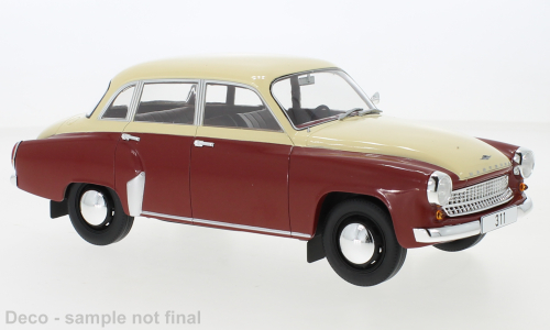 Wartburg 311, donker rood/beige, 1959