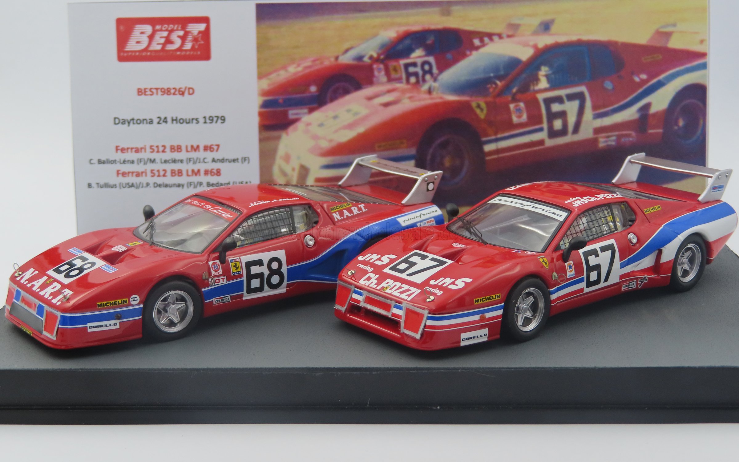 FERRARI - SET 2X 512BB LM TEAM JMS POZZI RACING N 