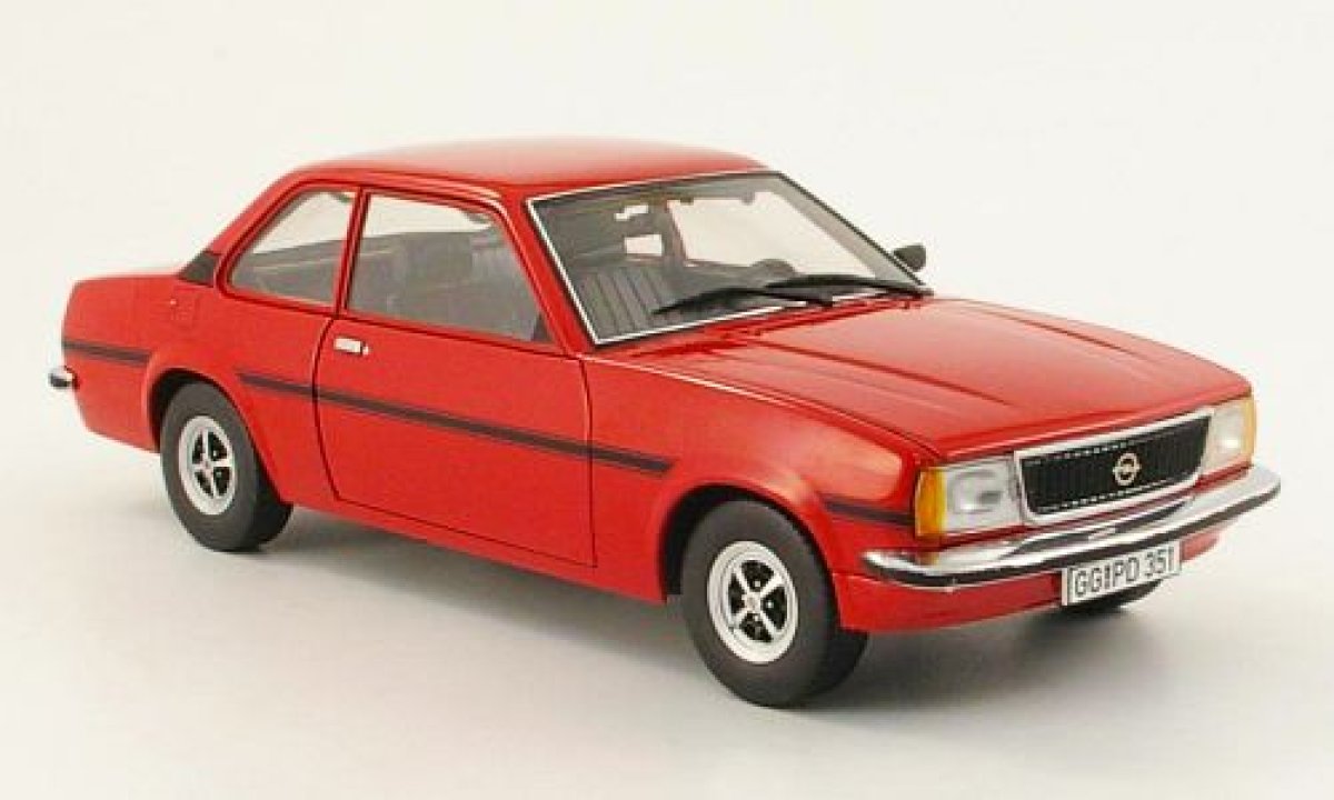 Schaalmodel Opel Ascona B Sr, Rood, 1975 1/18 | Sunstar