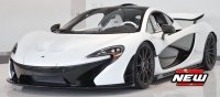 McLaren P1 (Alaskan Diamond White met blauw/zwart interieur)