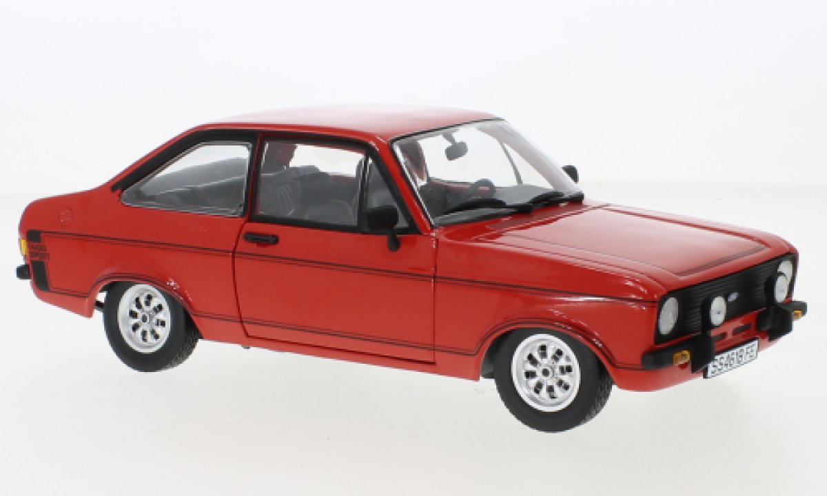 Modèle réduit Ford Escort Mk Ii 1600 Sport, Rouge, 1975 1/18