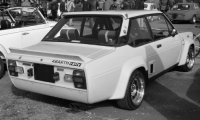 Fiat 131 Abarth, geel, 1980