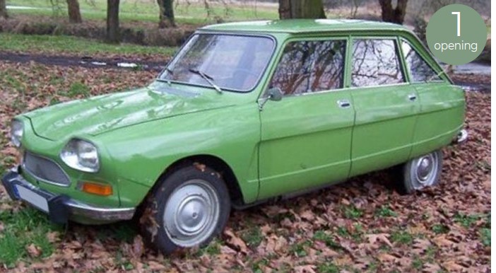 Citroën Ami 8 Club 1969 Iris Groen