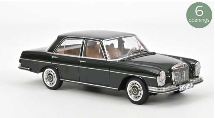 Mercedes-Benz 280 SE 1968 , Groen metallic