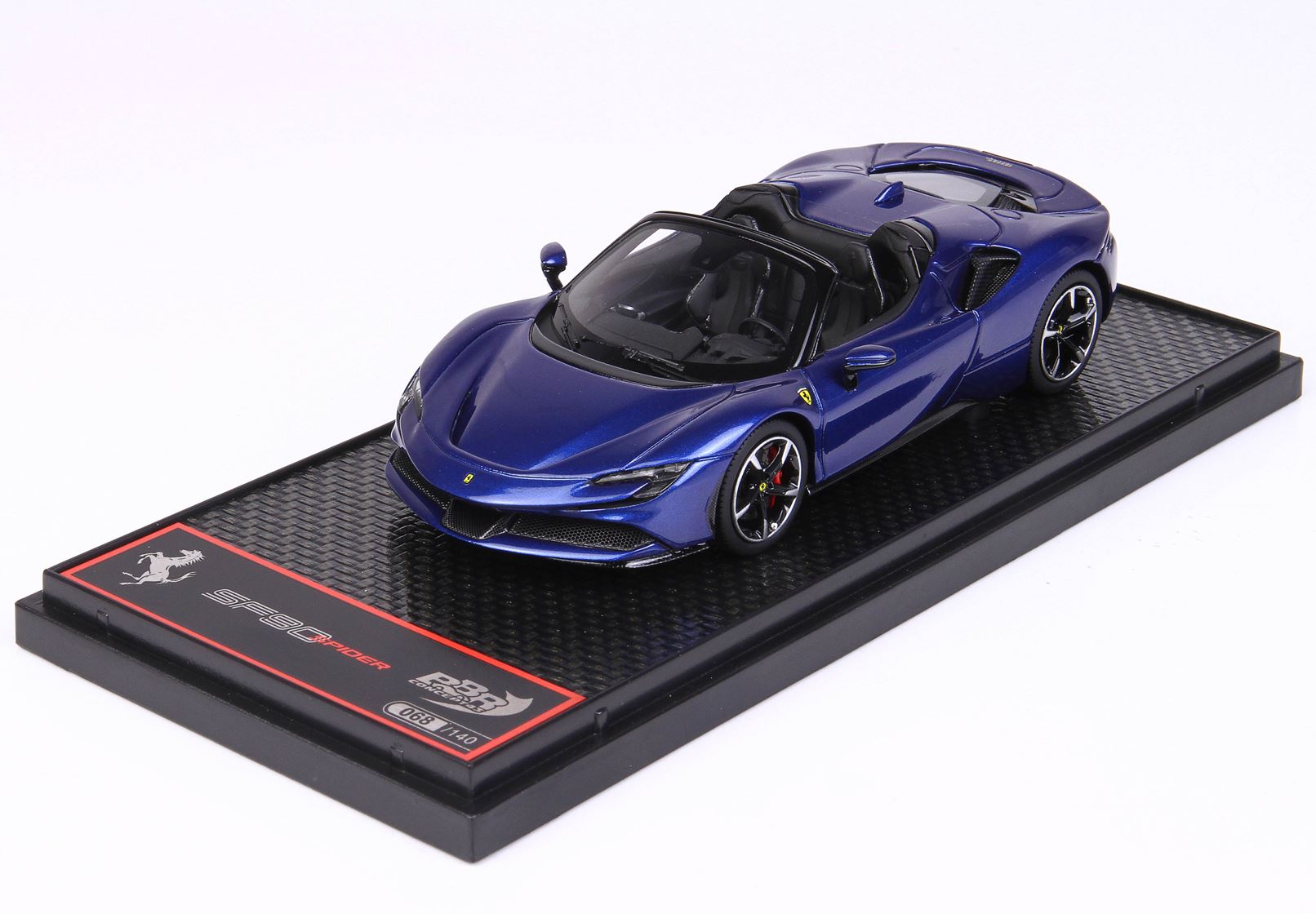 Ferrari SF90 Spider Blu Elettrico Metal