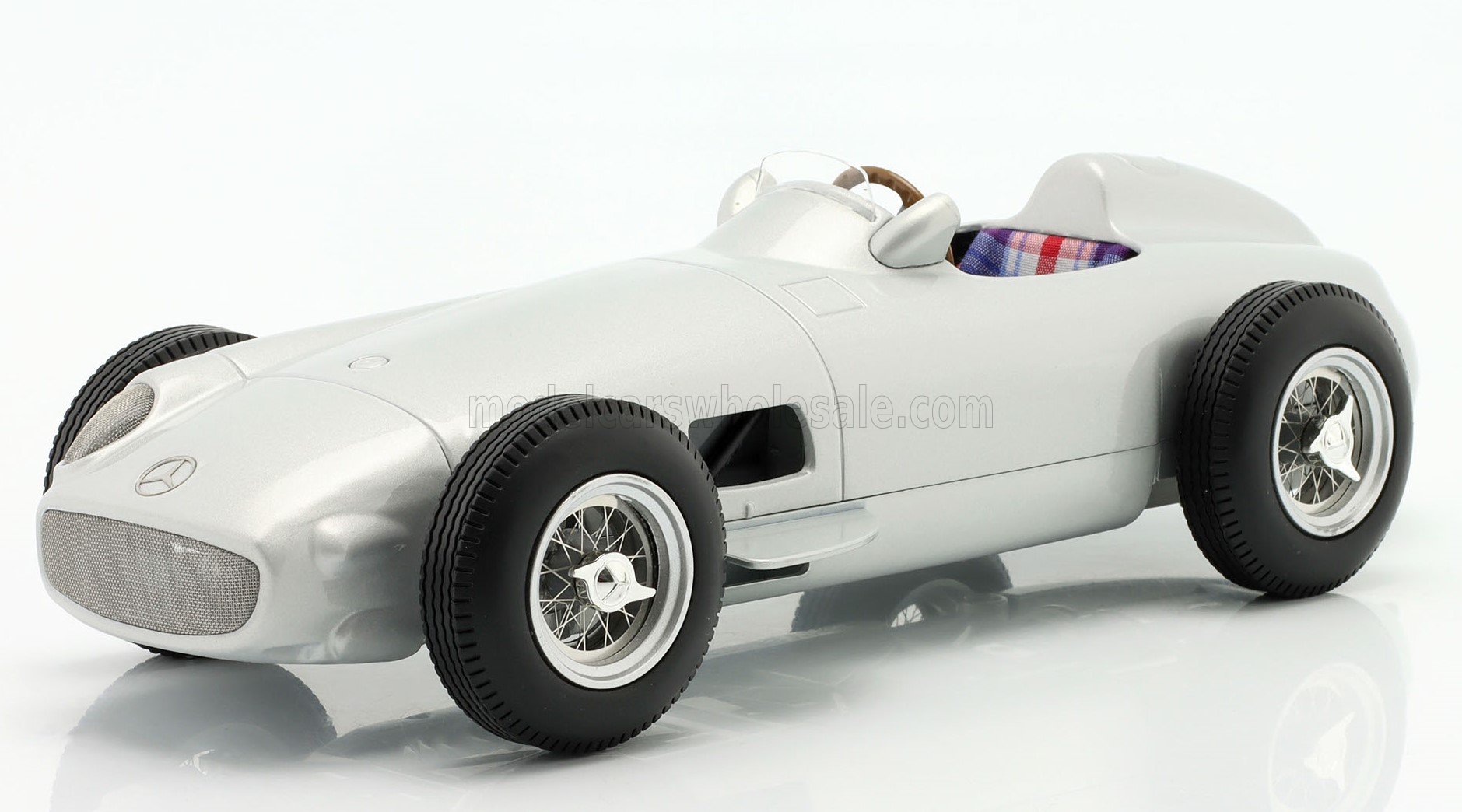 MERCEDES BENZ - F1 W196 N 0 PLAIN BODY 1954 - SILV